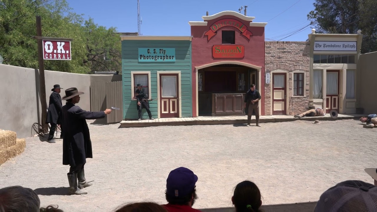 Ok Corral Gun Fight Enactment