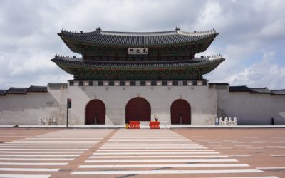 Gwanghwamun Area in Seoul, South Korea