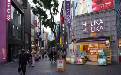 Dongdaemun Design Plaza (DDP) and Myeong-dong, Seoul, South Korea