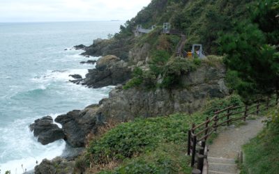 Busan Igidae Coastal Walking Path and Orukdo Island, South Korea