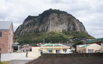 Jeju-do Sanbangsan Mountain and Moseulpo Port, South Korea