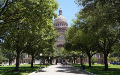 Texas Capitol, Congress Ave, and 6th Street, Austin, Texas, USA