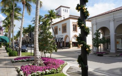 Clematis St & Worth Ave, Palm Beach, Florida, USA