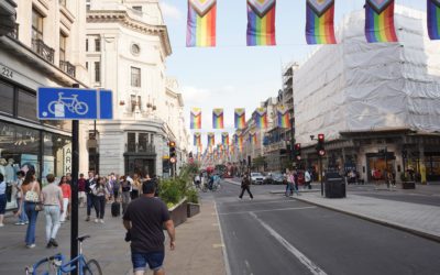 London Regent Street Walk, England