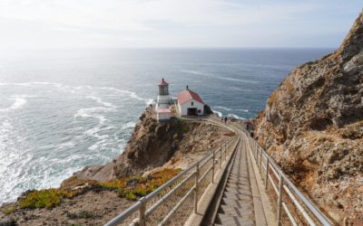 Point Reyes Lighthouse and Chimney Rock Trail, California, USA