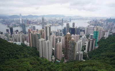 Peak Tower and Yick Cheong Building, Hong Kong