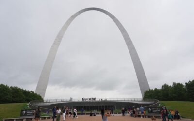 The Gateway Arch National Park and Cahokia Mounds State Historic Site, St. Louis, Missouri, USA
