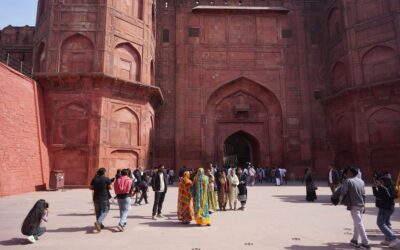 Red Fort and Jama Masjid Mosque, Delhi, India
