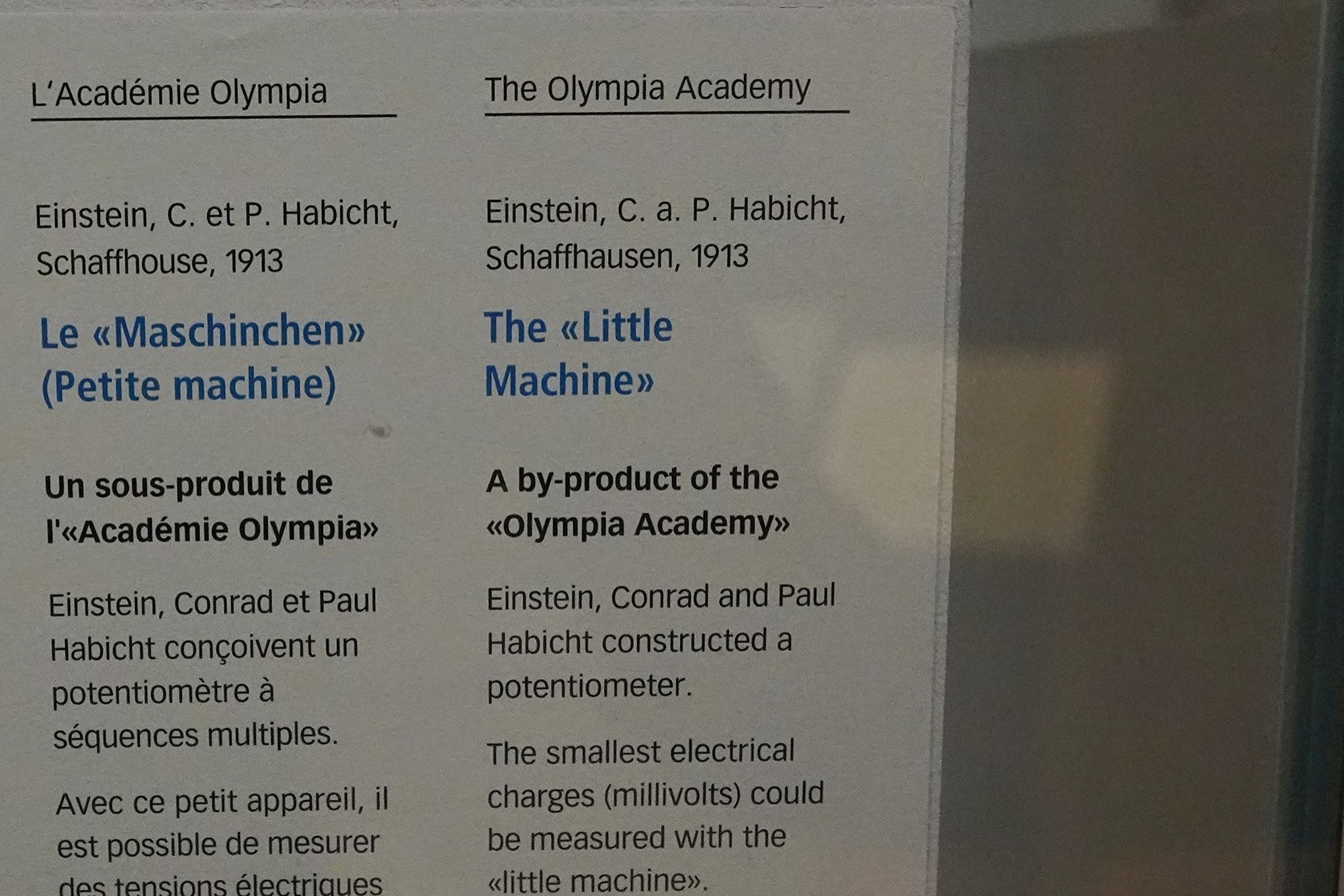 Bernisches Historisches Museum – Einstein I (118) Bernisches Historisches Museum – Einstein I (118)