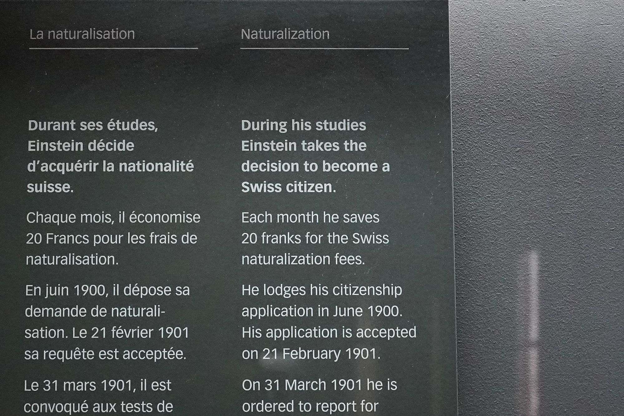 Bernisches Historisches Museum – Einstein I (89) Bernisches Historisches Museum – Einstein I (89)