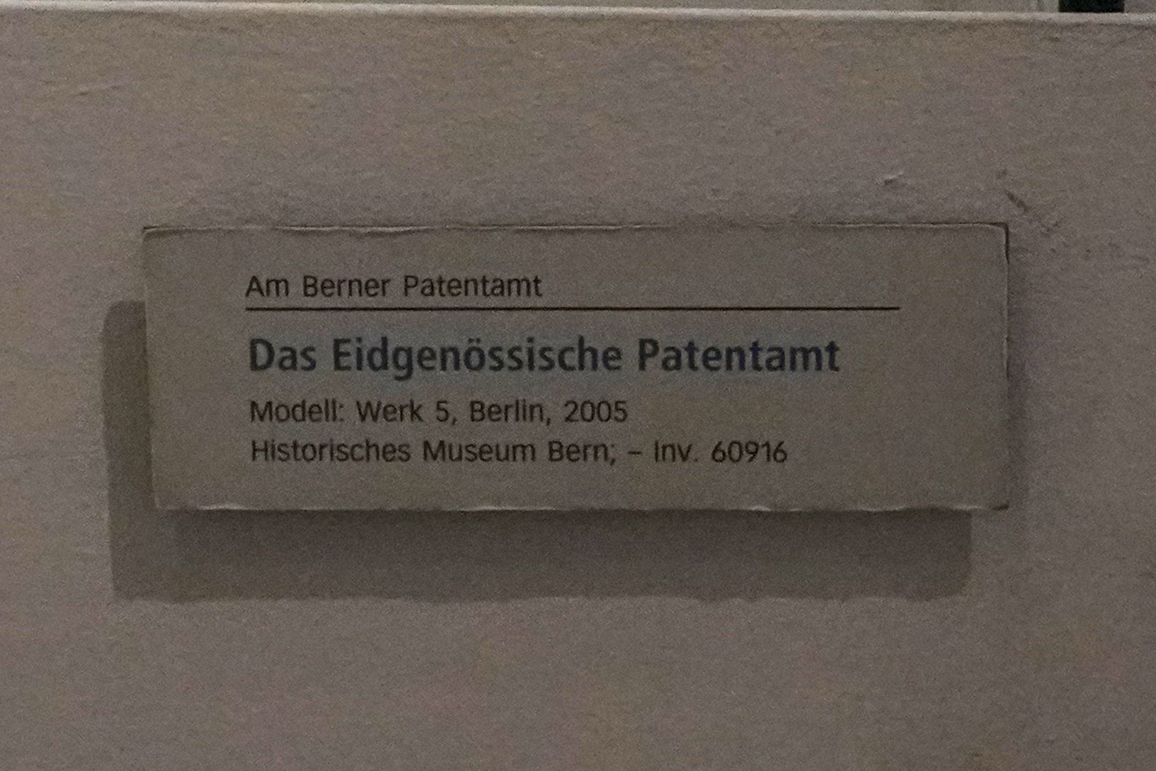 Bernisches Historisches Museum – Einstein I (98) Bernisches Historisches Museum – Einstein I (98)