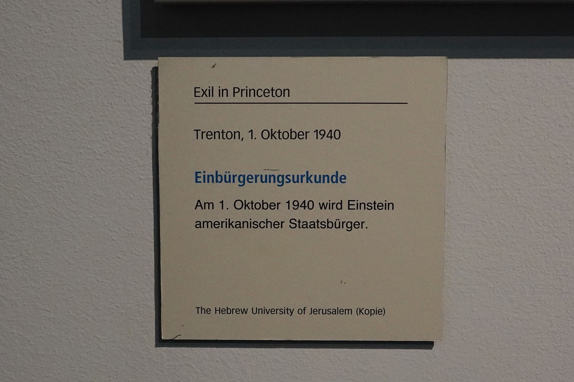Bernisches Historisches Museum – Einstein II (100)
