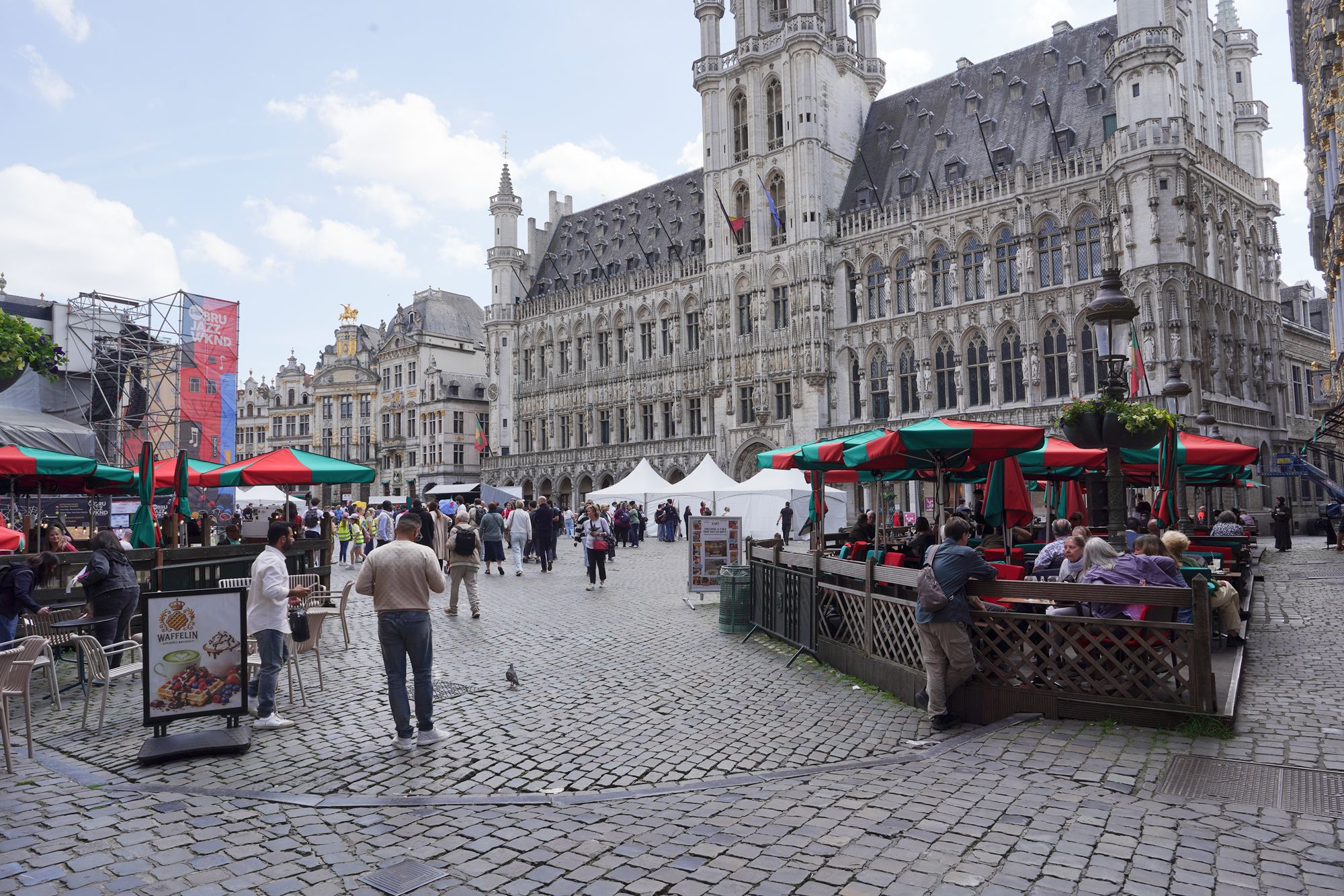 Brussels Grand-Place Square Walk, Belgium